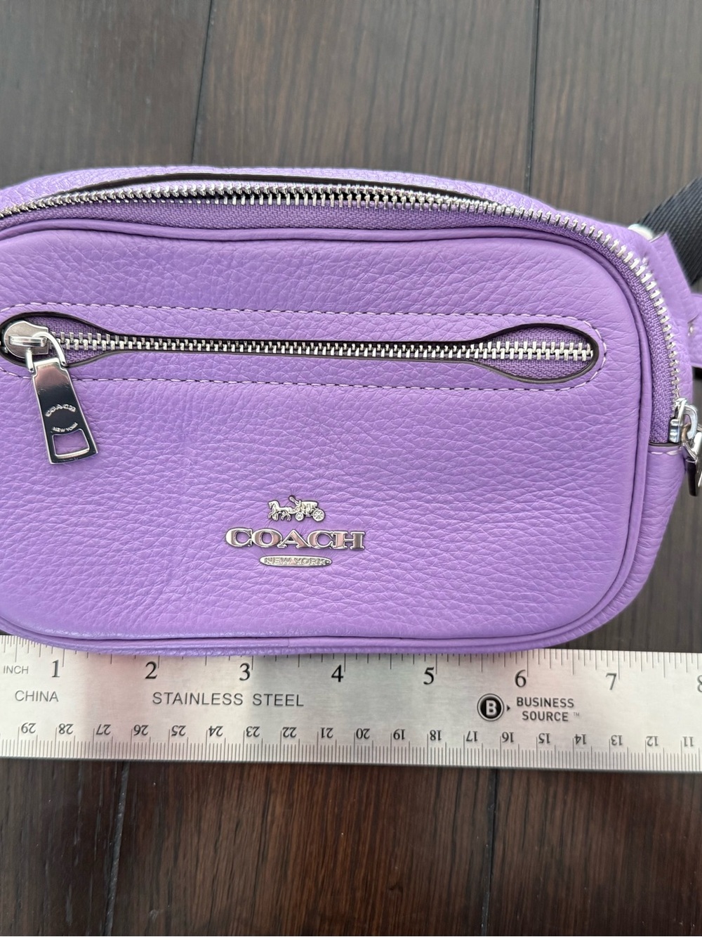 Coach Lavender Leather Belt Bag (small) - Picture 6 of 7